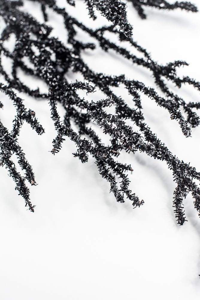 Black Frizzy Twig Spray - Greenery Market57255BK