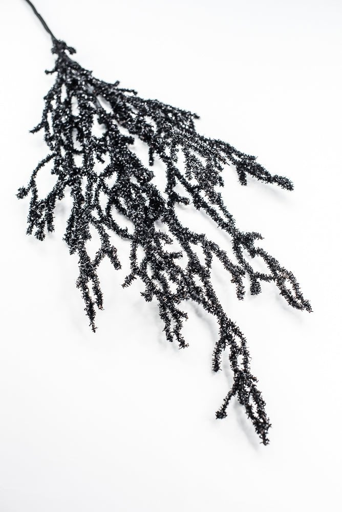 Black Frizzy Twig Spray - Greenery Market57255BK