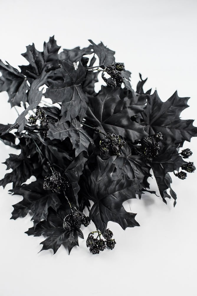 Black Maple Leaves Bush - Greenery Market57337BK