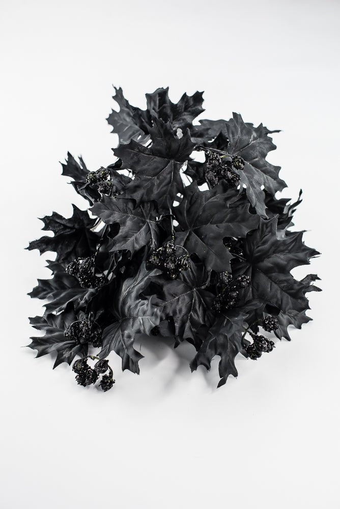 Black Maple Leaves Bush - Greenery Market57337BK