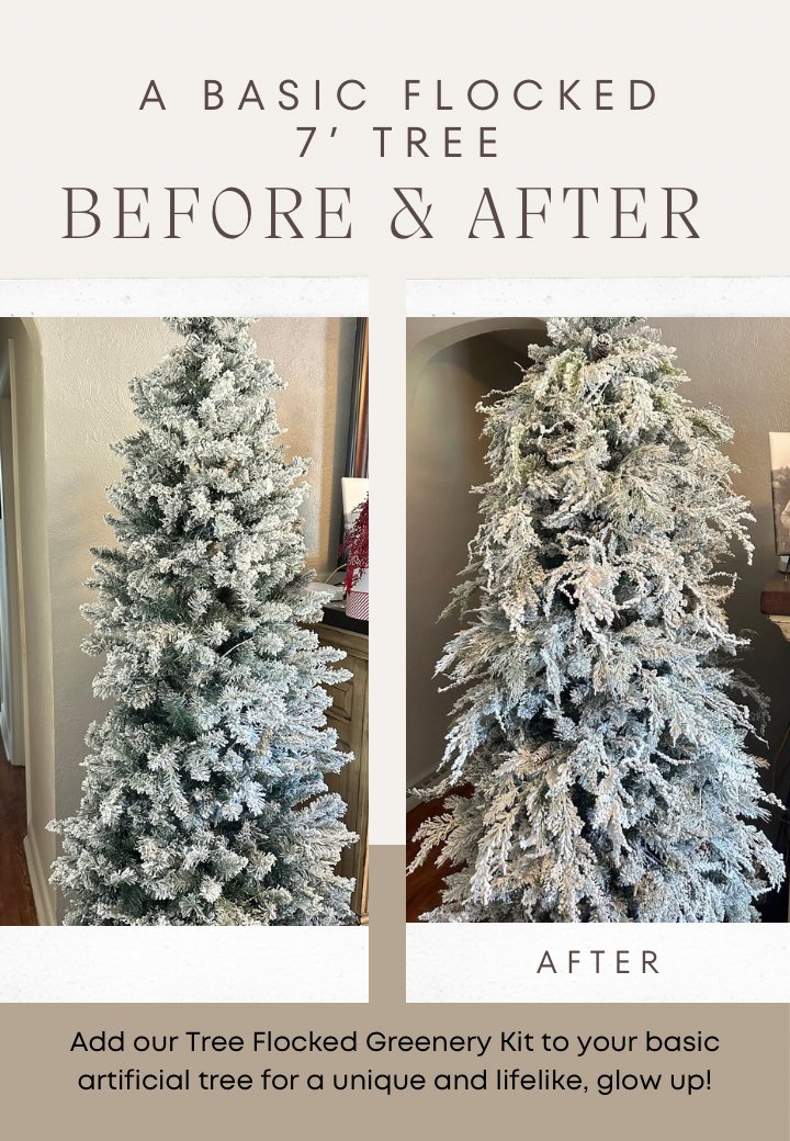 Blizzard tree greenery box - discounted bulk - Greenery MarketTRYMEFLOCKEDx20