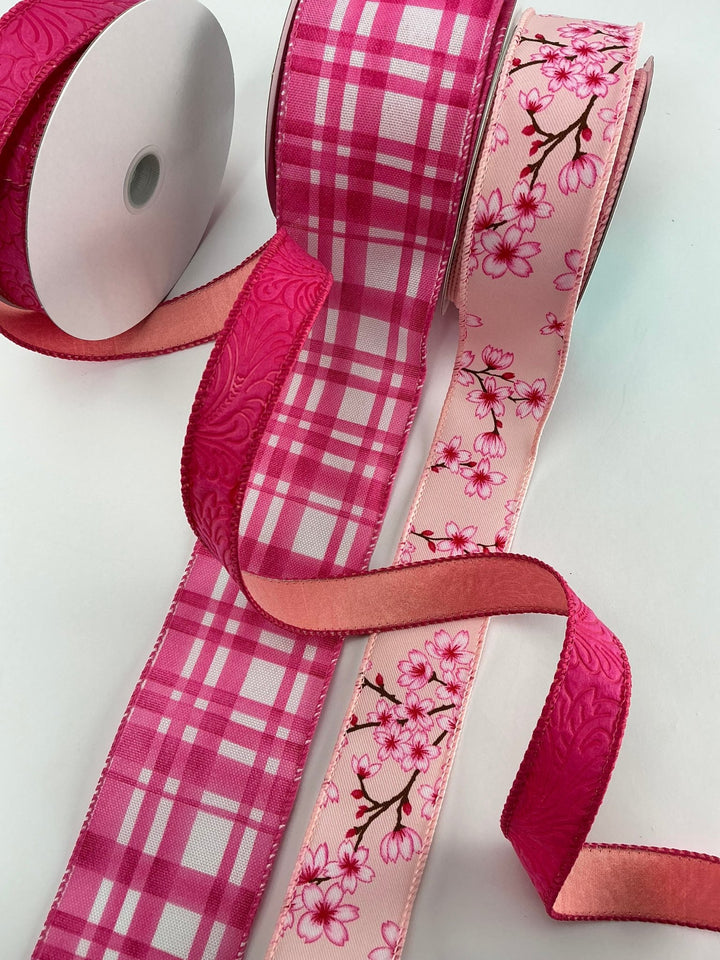 Blossoms Bow Bundle x 3 wired ribbons - Greenery MarketWired ribbon