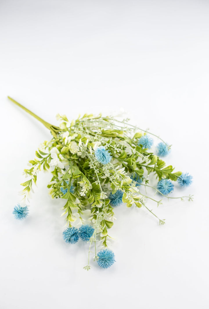 Blue, artificial thistle bush - Greenery MarketArtificial Flora64839 - BL