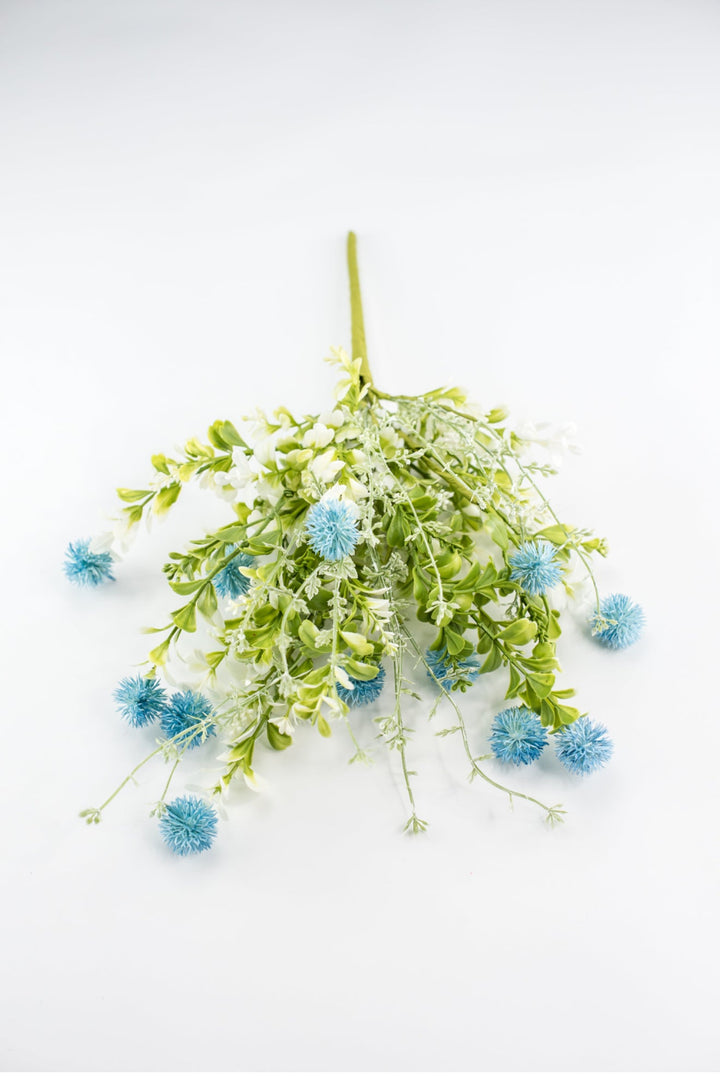 Blue, artificial thistle bush - Greenery MarketArtificial Flora64839 - BL