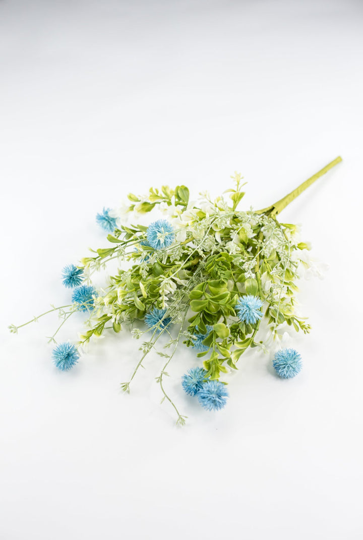 Blue, artificial thistle bush - Greenery MarketArtificial Flora64839 - BL