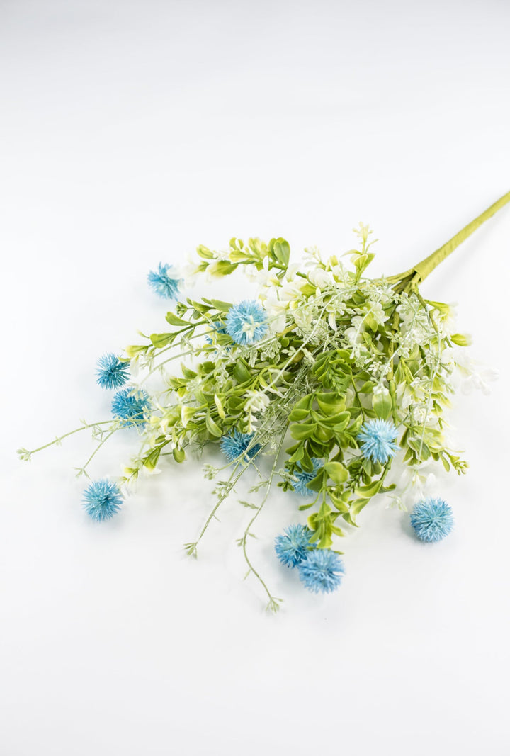 Blue, artificial thistle bush - Greenery MarketArtificial Flora64839 - BL