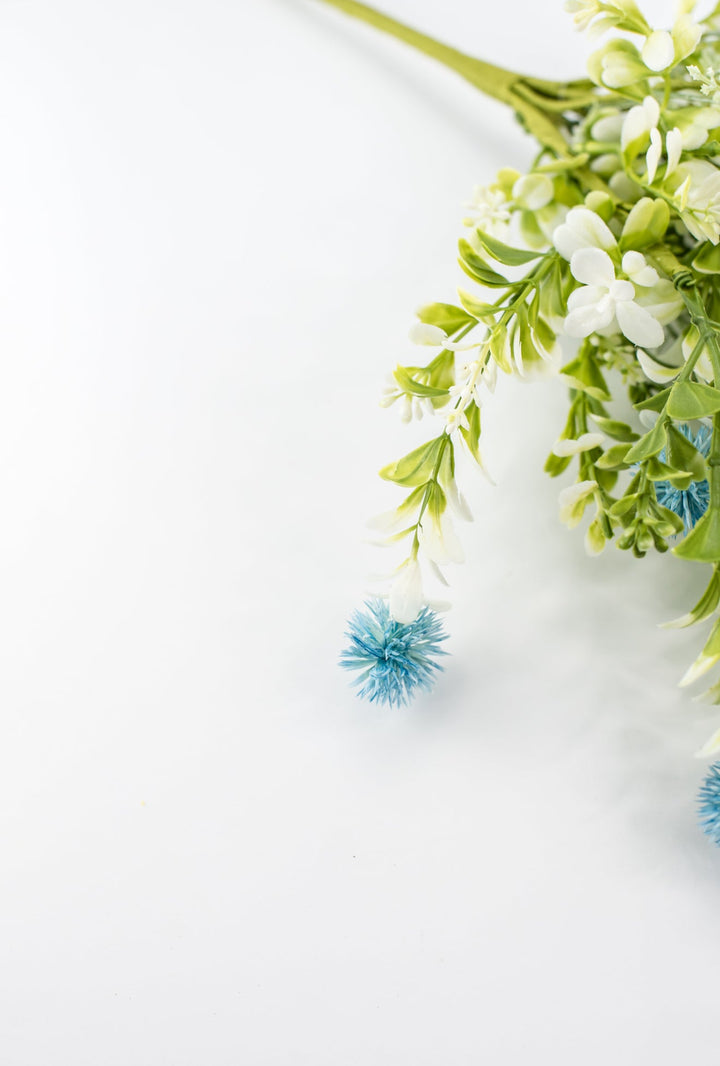 Blue, artificial thistle bush - Greenery MarketArtificial Flora64839 - BL