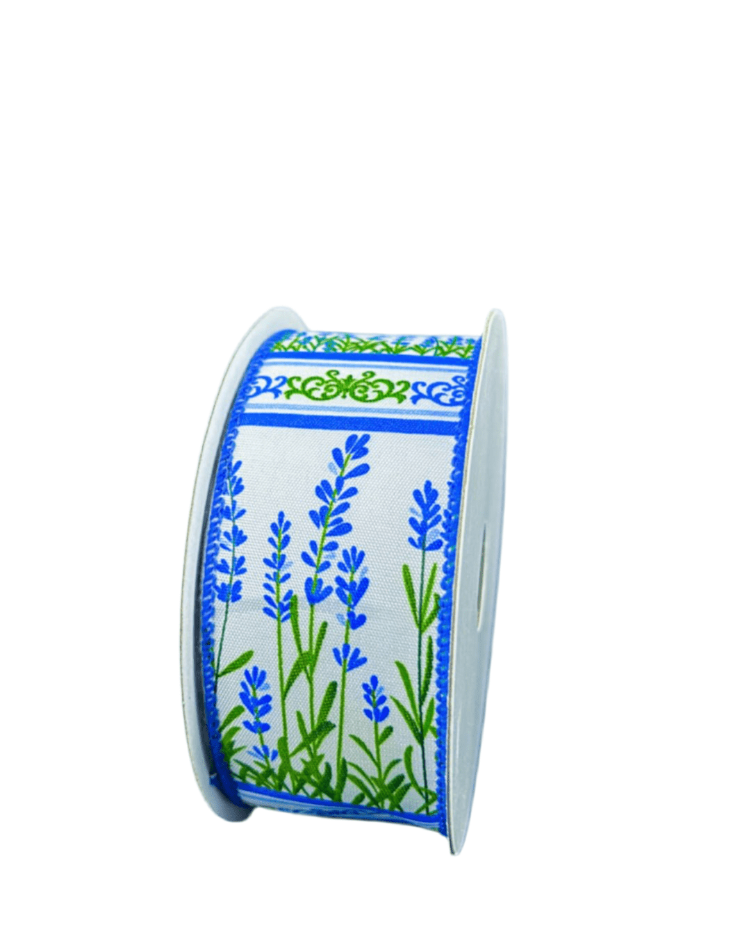 Blue Bonnet Floral Wired Ribbon, 1.5” - Greenery MarketWired ribbon42411 - 09 - 05