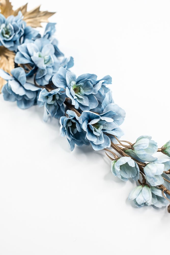 Blue Delphiniums Artificial Flower Stem - Greenery MarketArtificial Flora85318 - BL