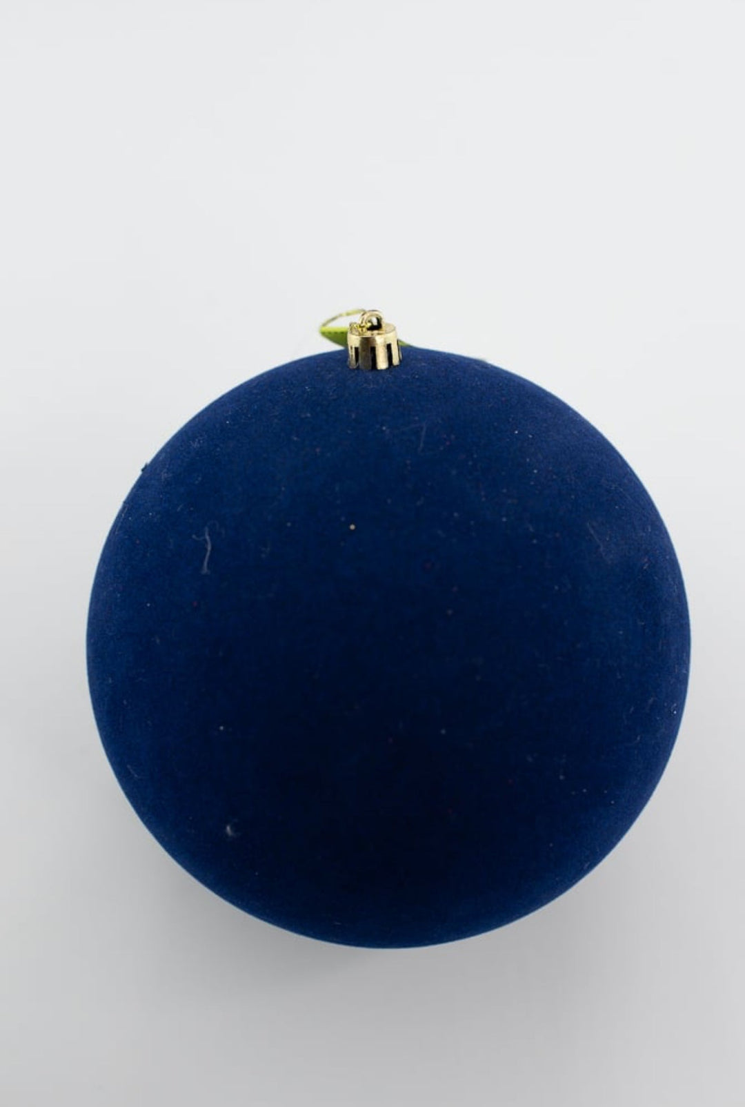 Blue Flocked Ornament Ball 6” - Greenery Market84871BL