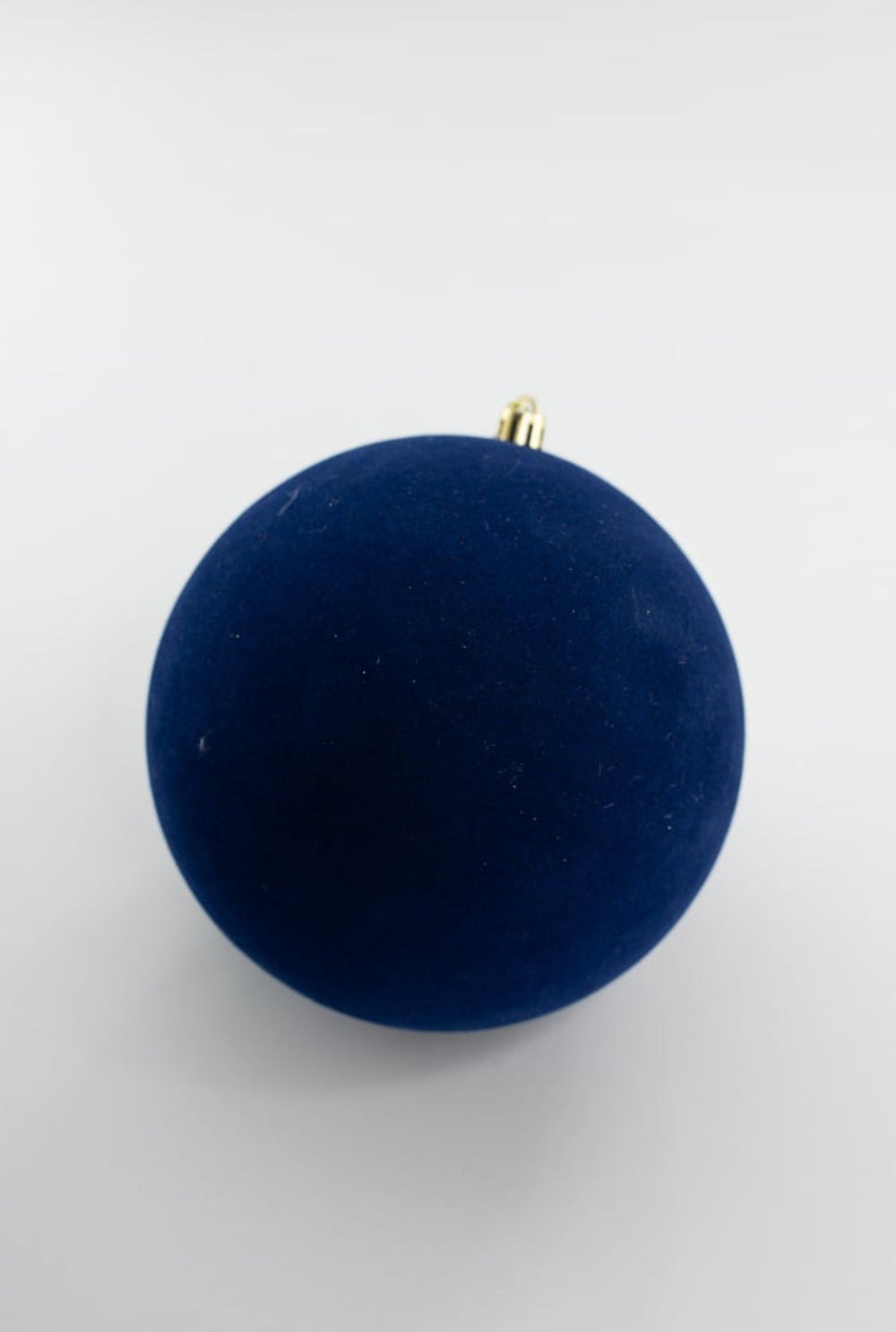 Blue Flocked Ornament Ball 6” - Greenery Market84871BL