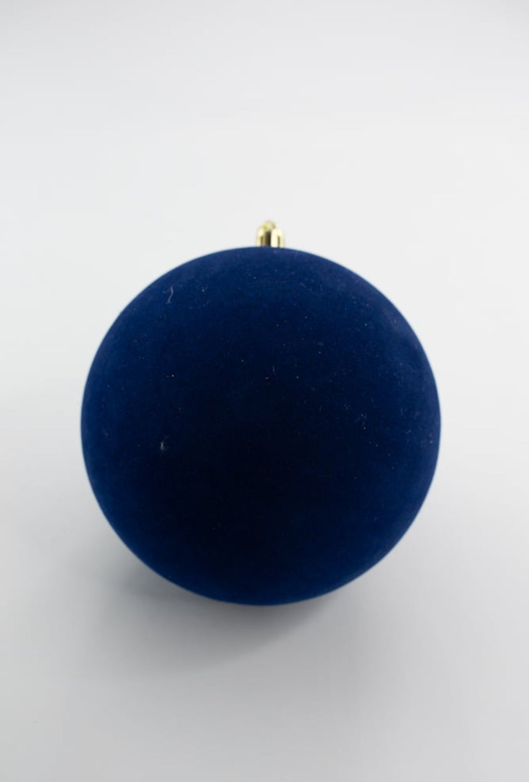 Blue Flocked Ornament Ball 6” - Greenery Market84871BL