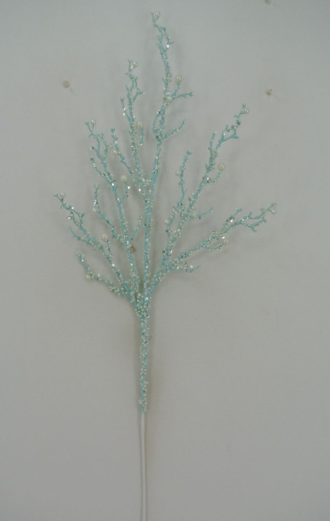 Blue Iced Pearl Twig Spray - Greenery Market40283 - BL