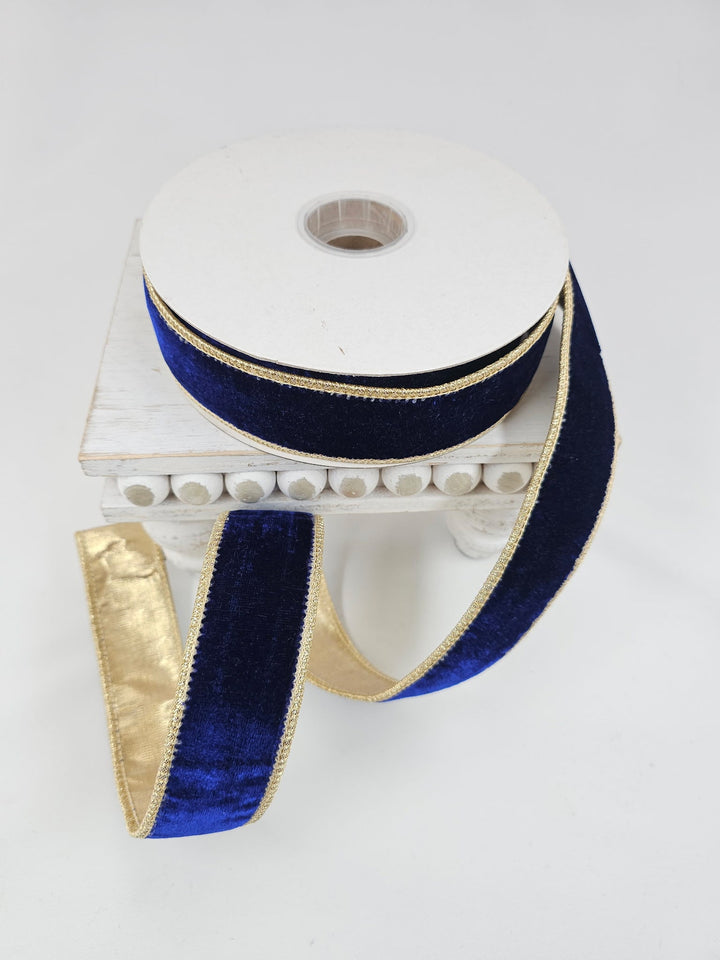 Blue Velvet Ribbon - 1.5" - Greenery MarketXR583/15B