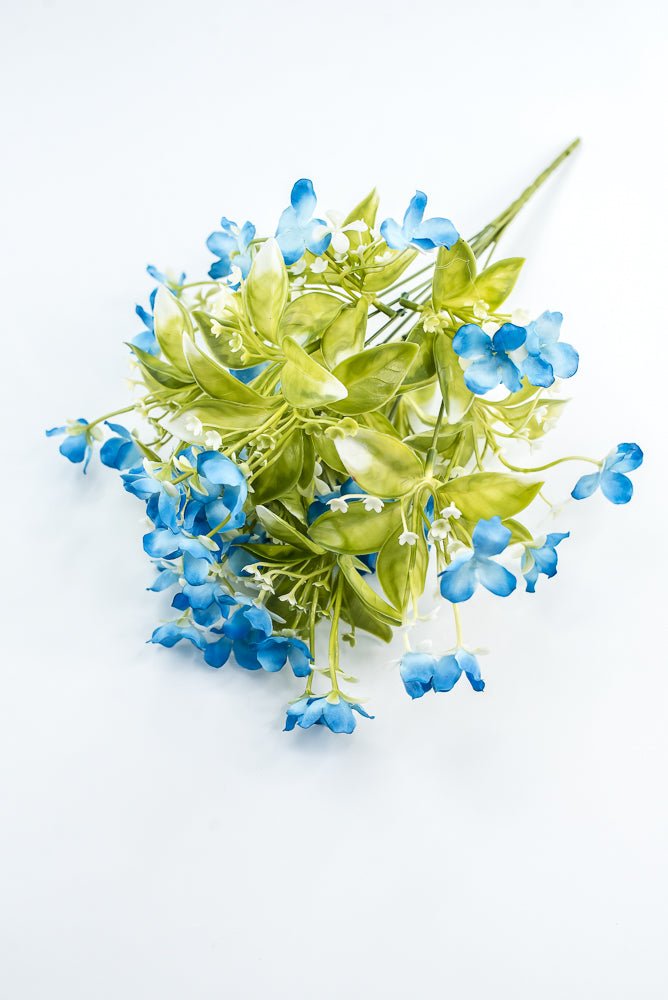 Blue Wild Flower Bush - Greenery Market35180BL