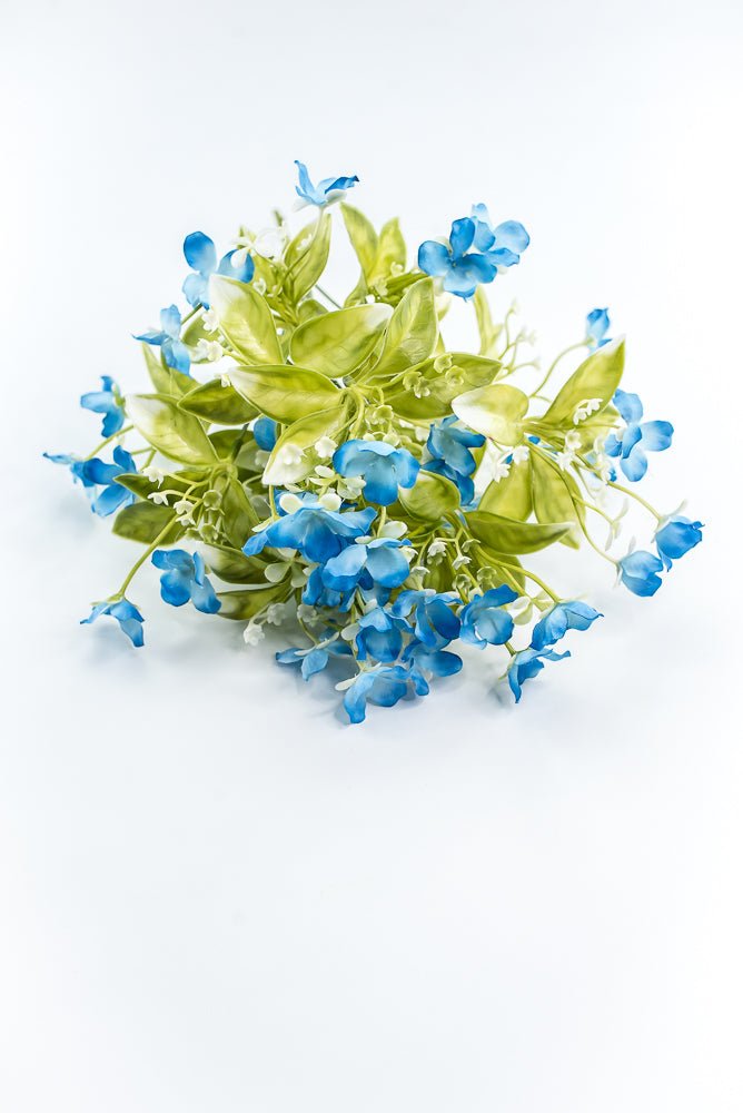 Blue Wild Flower Bush - Greenery Market35180BL
