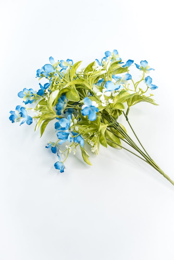 Blue Wild Flower Bush - Greenery Market35180BL