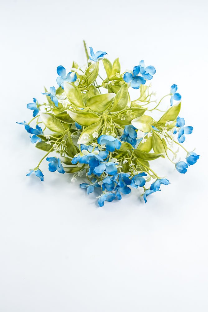 Blue Wild Flower Bush - Greenery Market35180BL