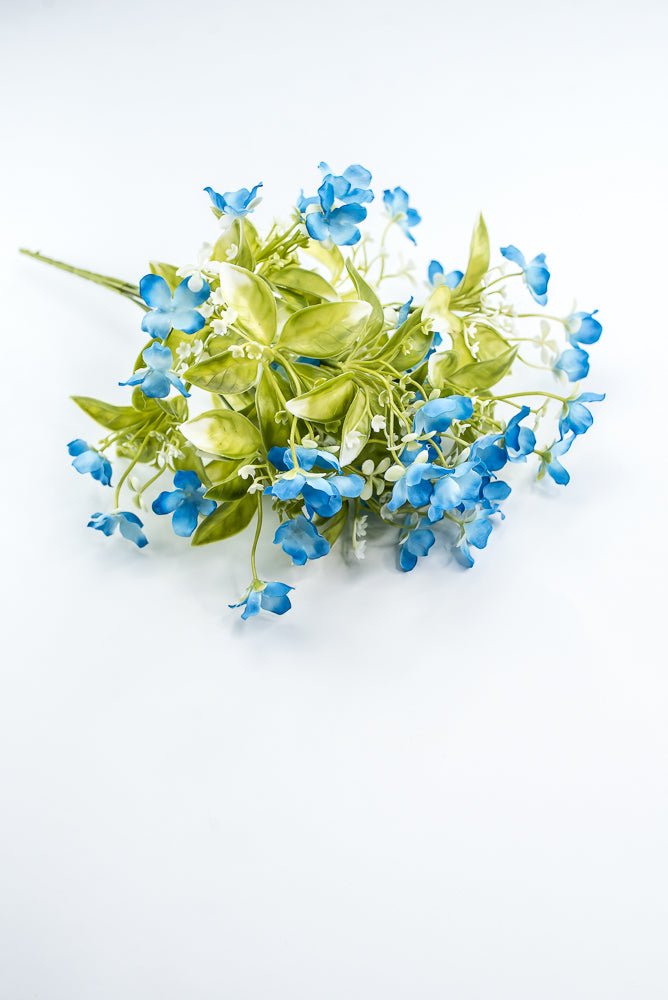 Blue Wild Flower Bush - Greenery Market35180BL