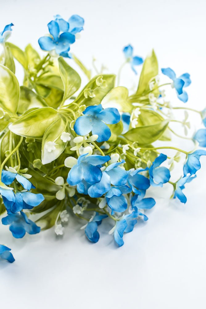 Blue Wild Flower Bush - Greenery Market35180BL