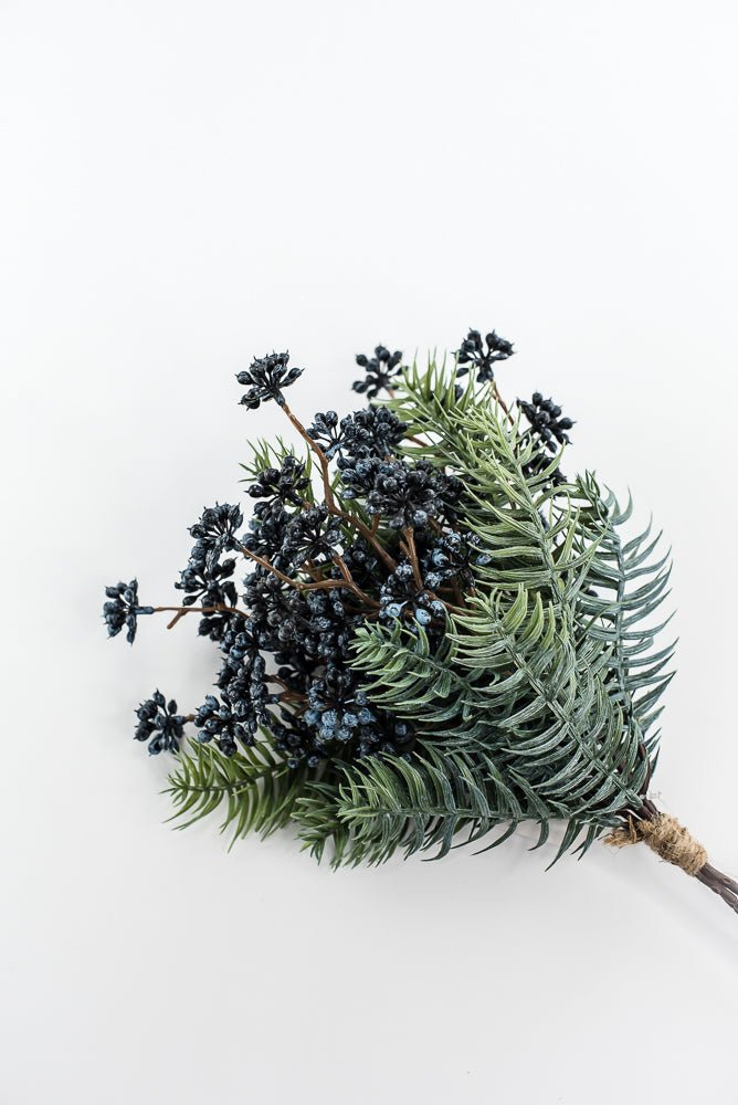 Blue winter berry and spruce bundle - Greenery MarketXB637