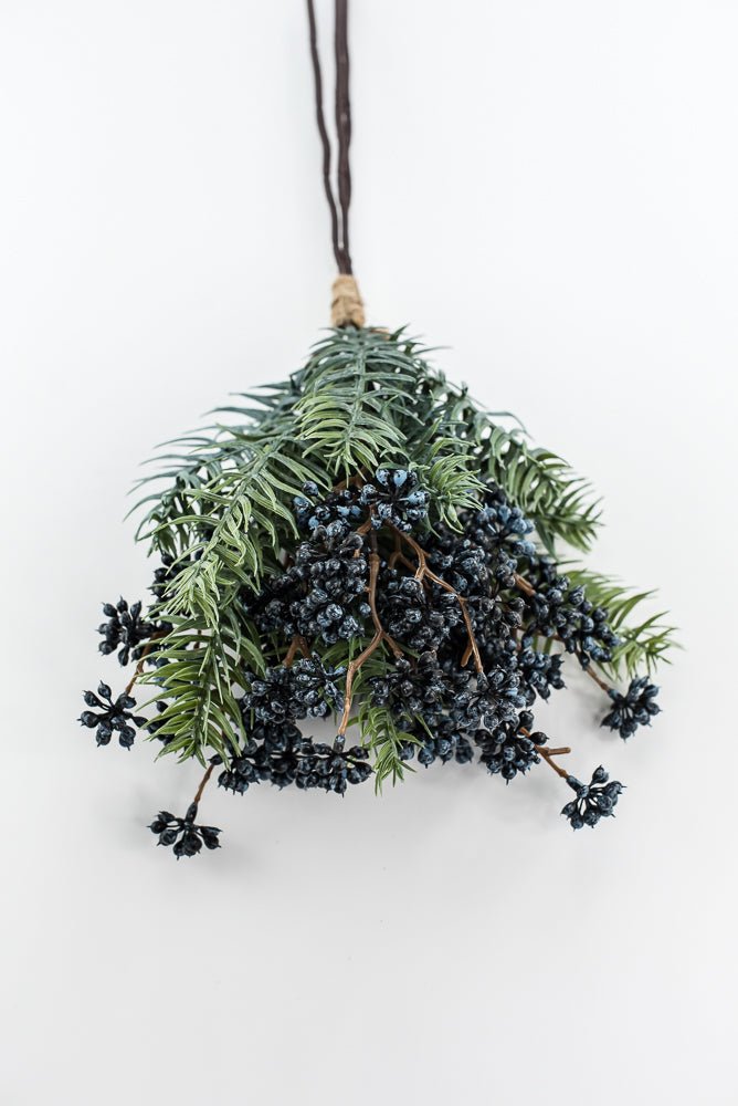 Blue winter berry and spruce bundle - Greenery MarketXB637