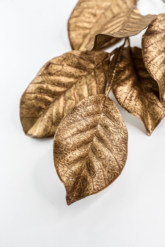 Bronze Magnolia Leaf Spray - 25" - Greenery MarketXG1017BRZ