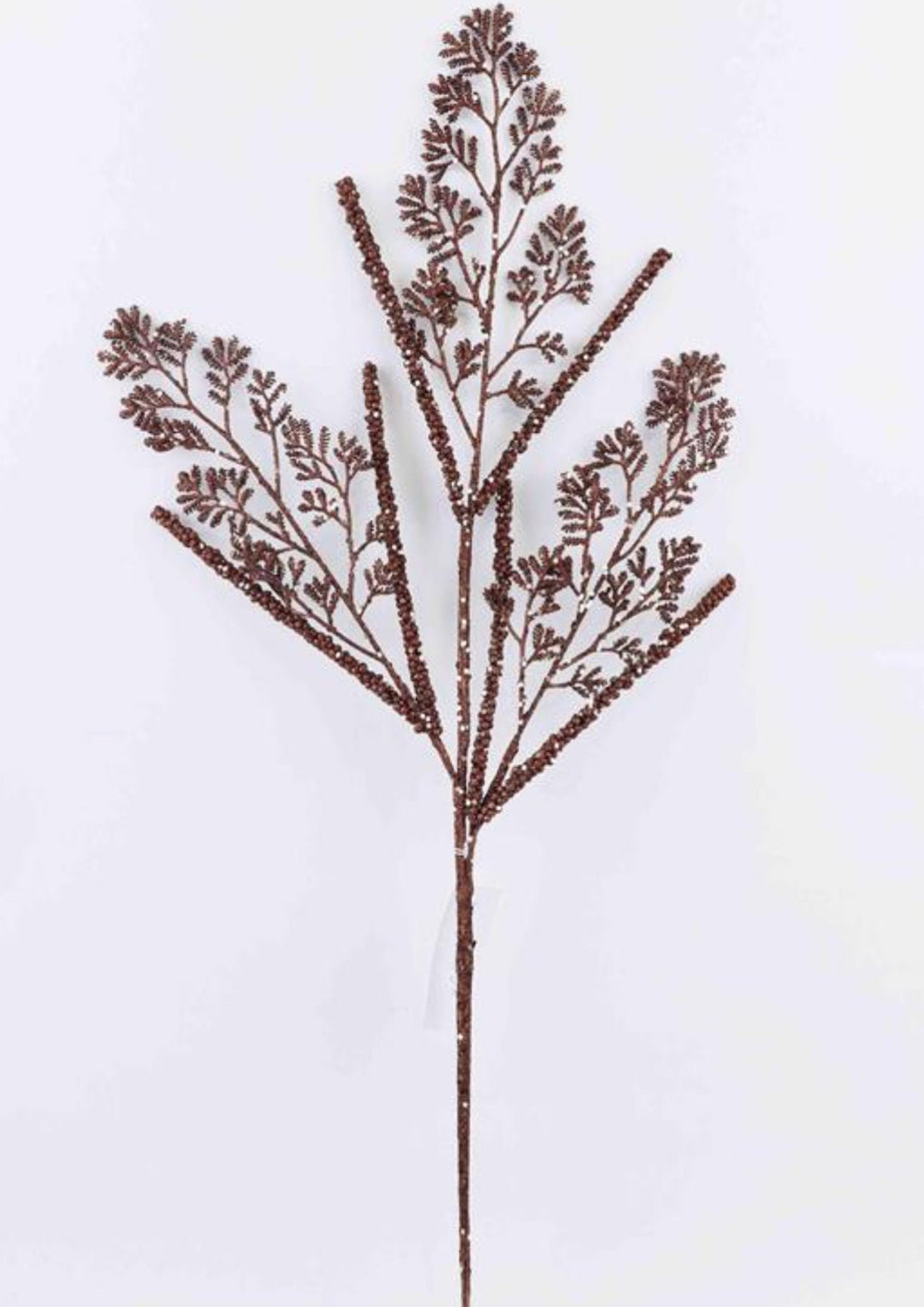 Brown & Champagne Glitter Leaf Spray - 30" - Greenery MarketXG1122BRNCH