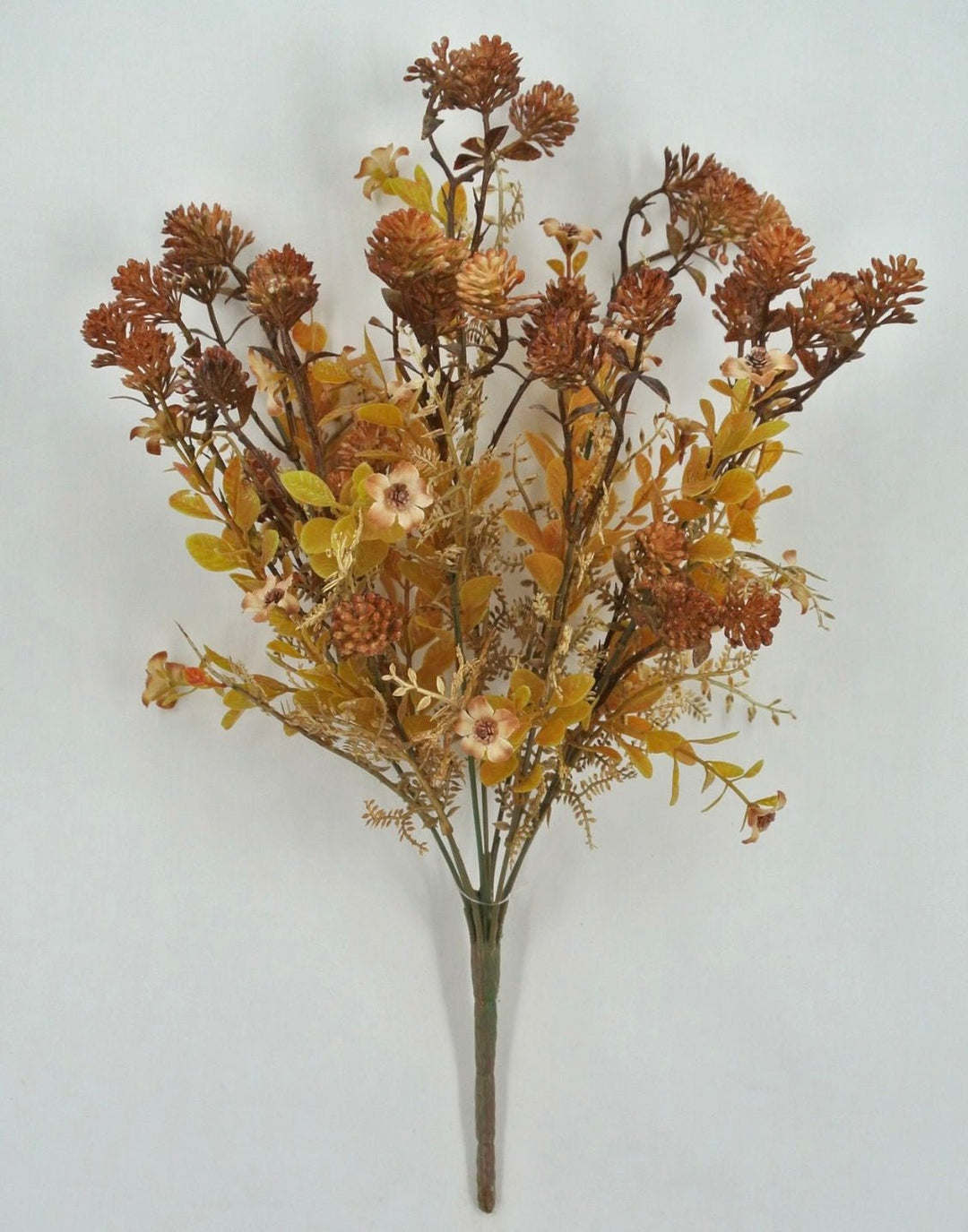 Brown Mixed Plastic Leaf Ball - Greenery Market85336 - BRN