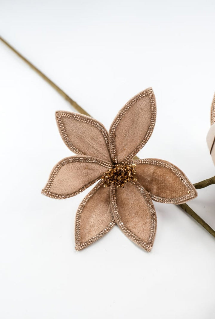 Brown poinsettia spray - Greenery MarketArtificial Flora235625