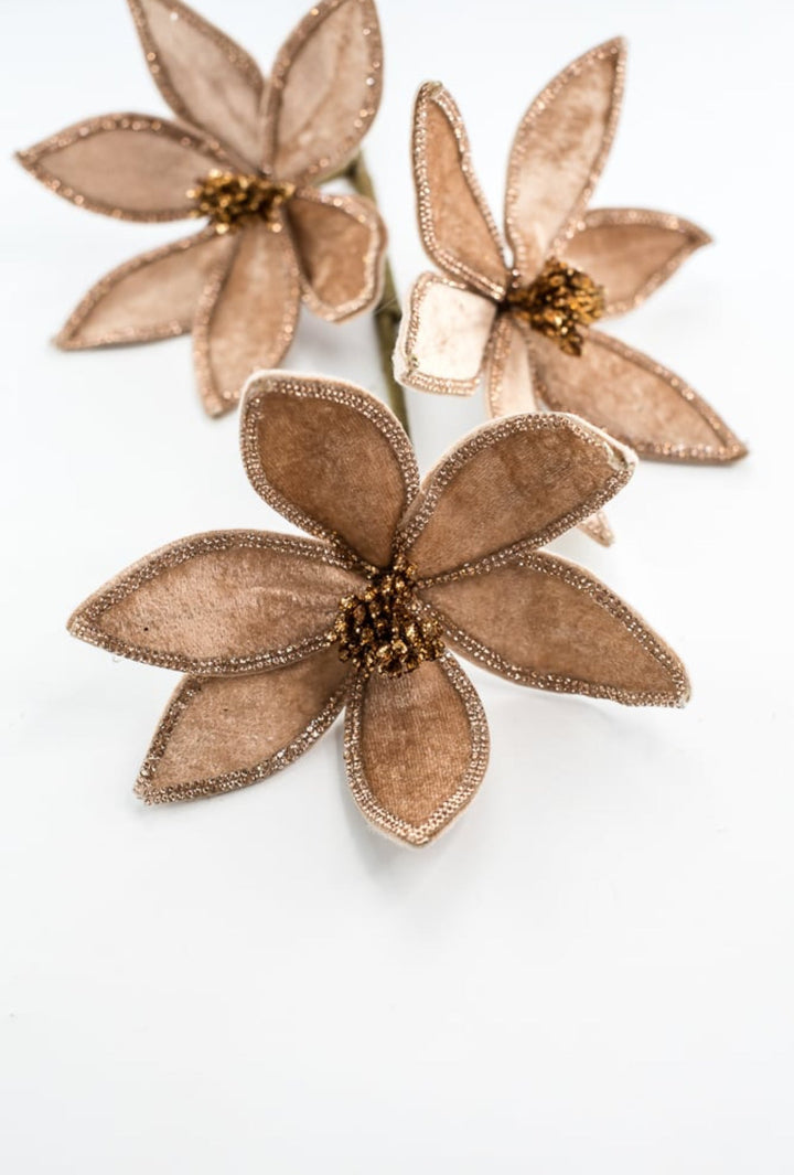 Brown poinsettia spray - Greenery MarketArtificial Flora235625