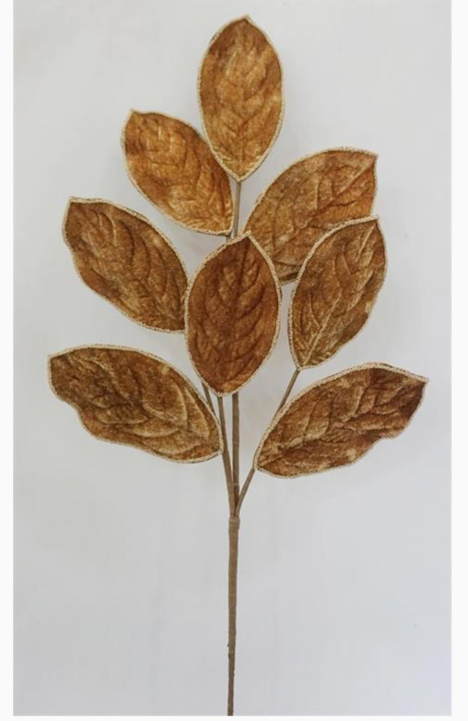 Brown Velvet Magnolia Leaf Spray - 27.5" - Greenery MarketXF672BRN
