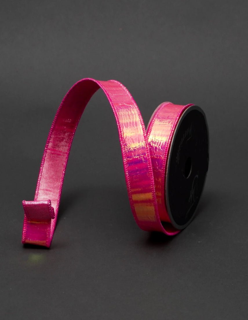 Bubblegum Electric Farrisilk Wired Ribbon - 1" - Greenery MarketRibbons & TrimRS196 - 74