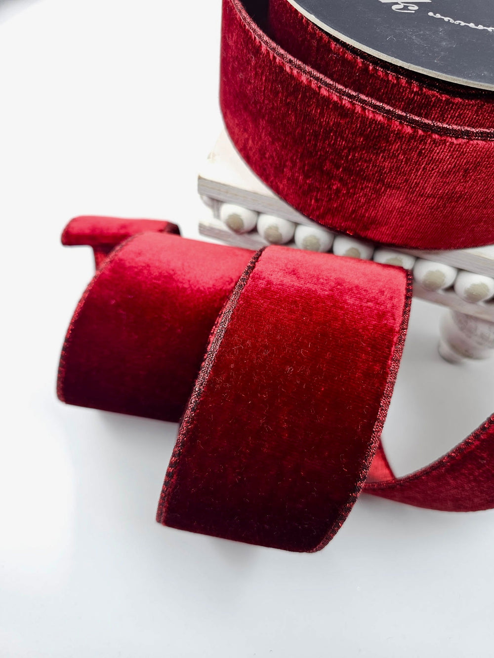 Burgundy Velvet Luster Farrisilk Wired Ribbon - 2.5" - Greenery MarketRibbons & TrimRV002 - 11