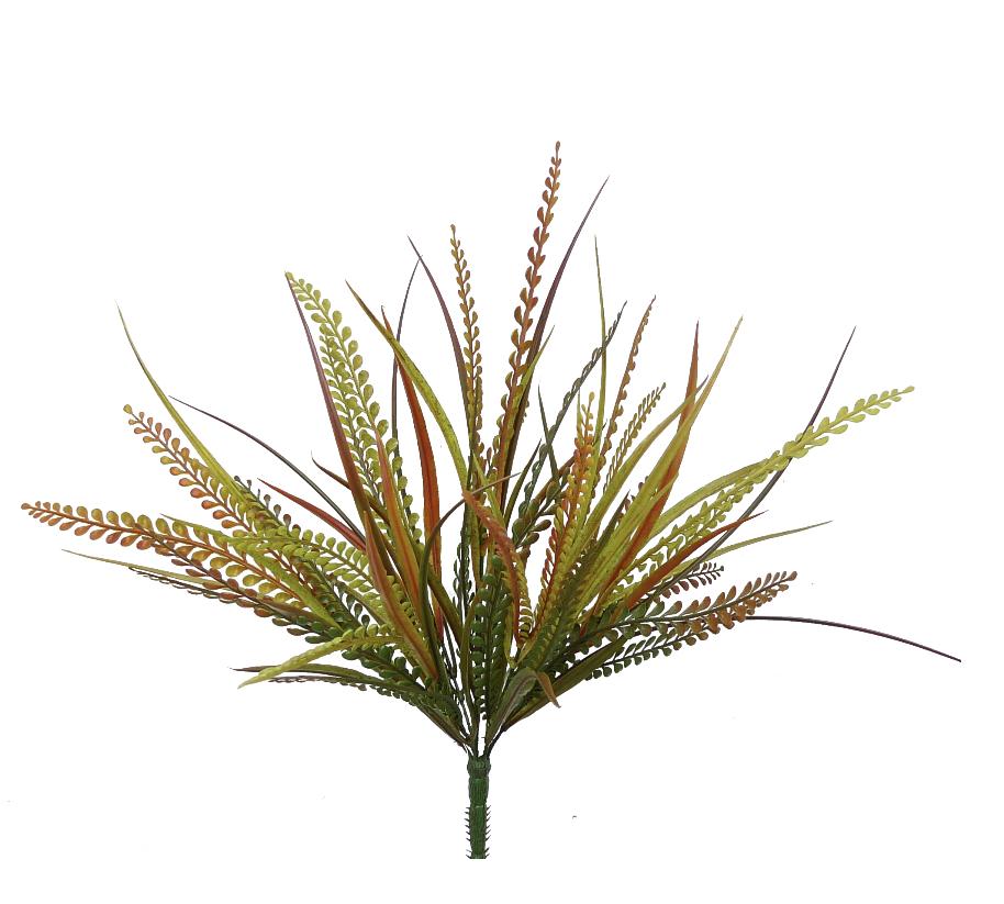 button fern and grass - orange / brown - Greenery Marketgreenery52493ORBN
