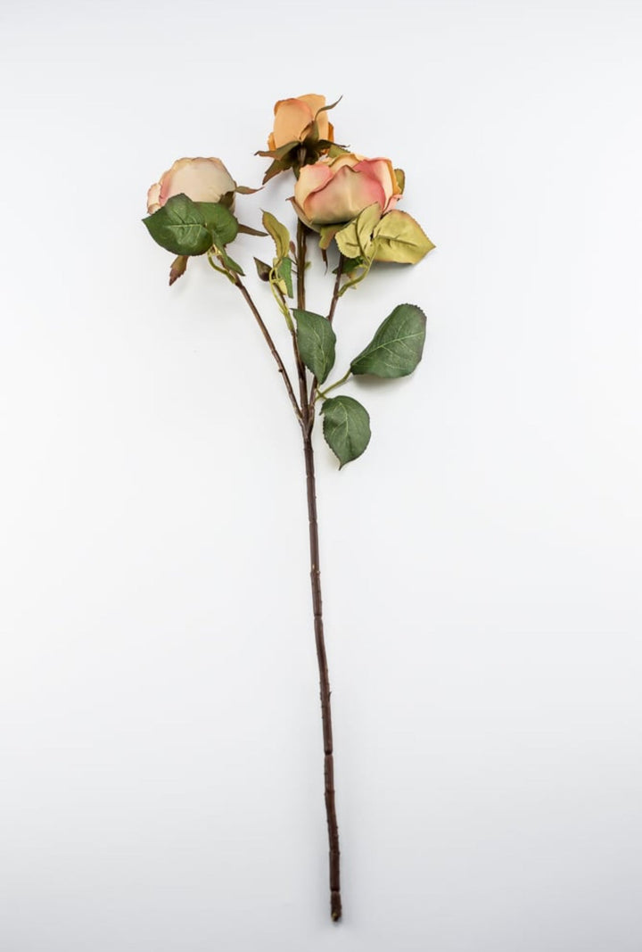 Cabbage Rose spray - golden mustard yellow - Greenery Marketartificial flowers6112 - YGO