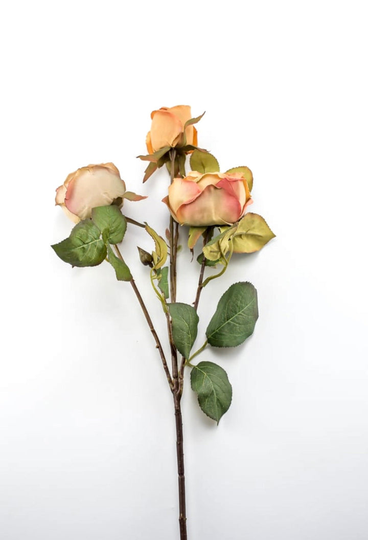 Cabbage Rose spray - golden mustard yellow - Greenery Marketartificial flowers6112 - YGO