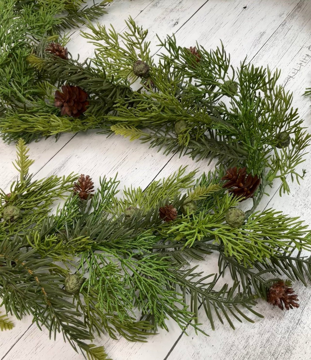 Cedar and cone garland 6’ - Greenery MarketGarland26108