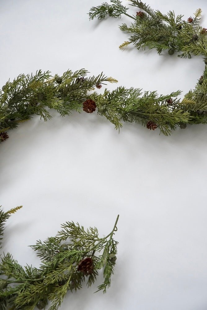 Cedar and cone garland 6’ - Greenery MarketGarland26108