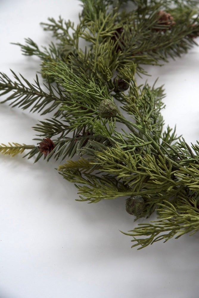 Cedar and cone garland 6’ - Greenery MarketGarland26108