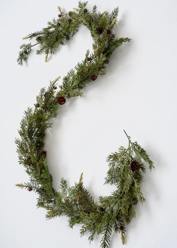 Cedar and cone garland 6’ - Greenery MarketGarland26108