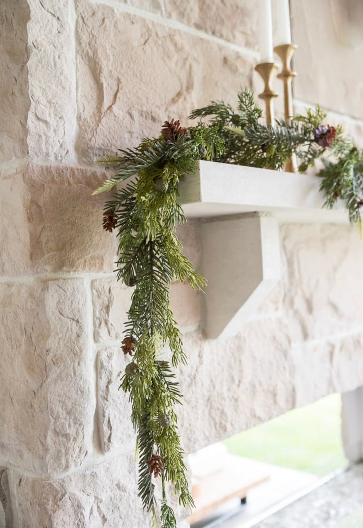 Cedar and cone garland 6’ - Greenery MarketGarland26108