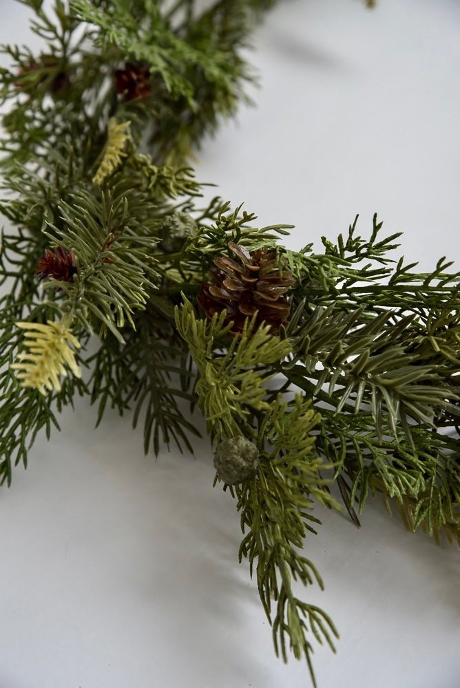 Cedar and cone garland 6’ - Greenery MarketGarland26108