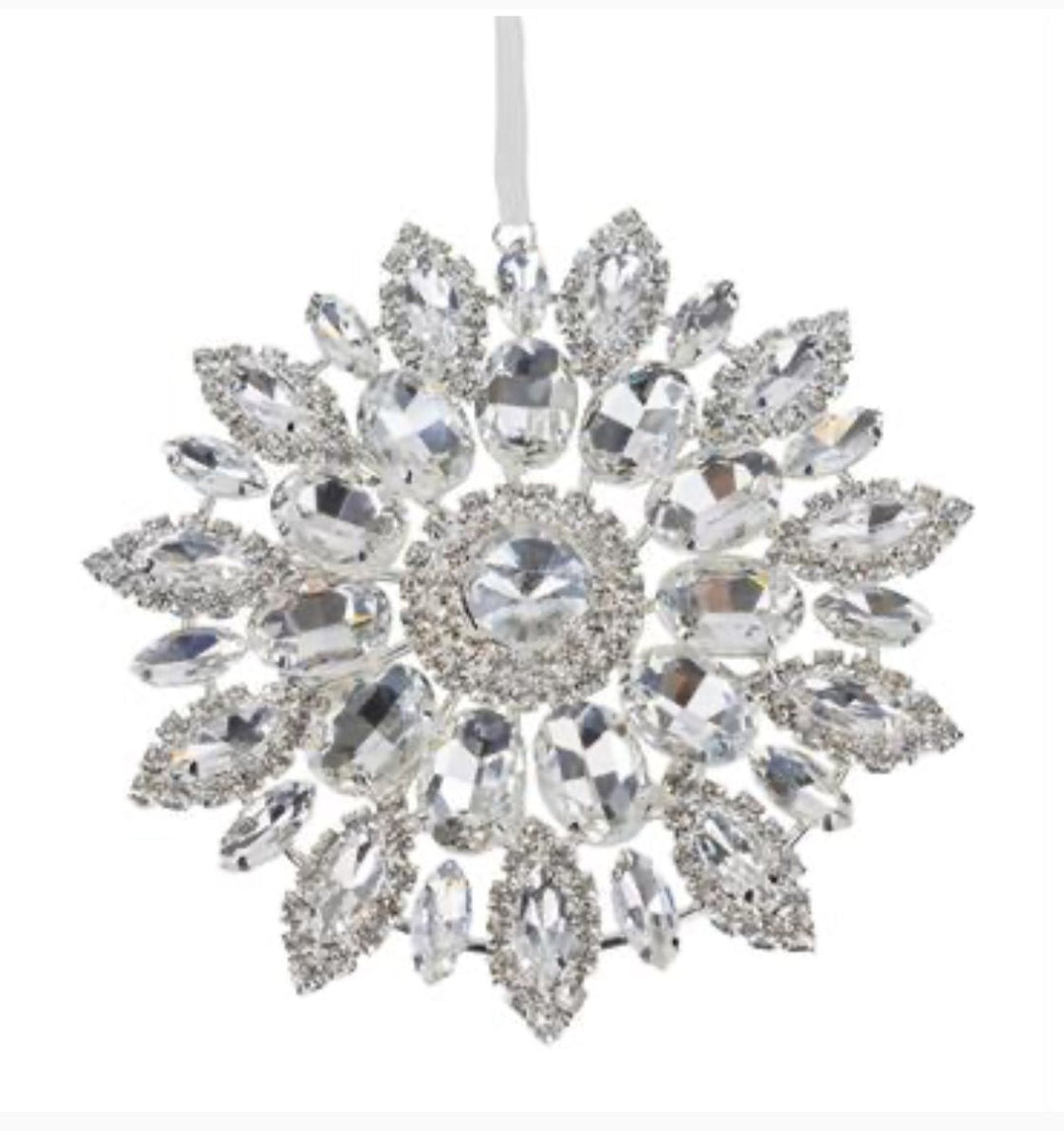 Clear Hanging Jewel Ornament - 4.25" - Greenery MarketAC518CL