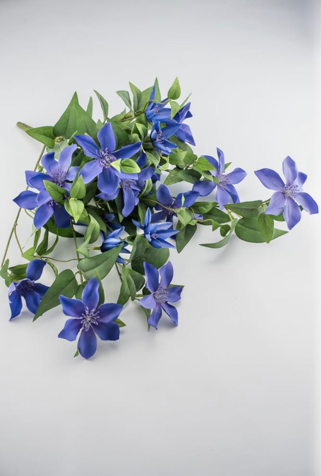 Clematis hanging vine bush - periwinkle purple - Greenery Marketartificial flowers27431