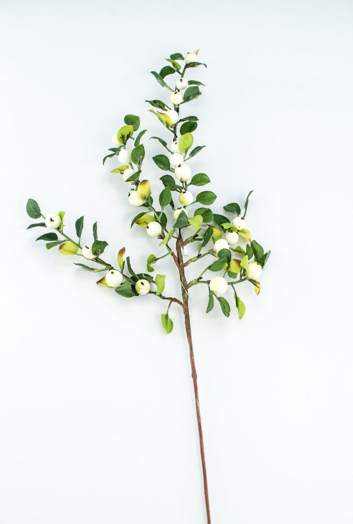 Cream berries and leaves spray - Greenery Market247013CR