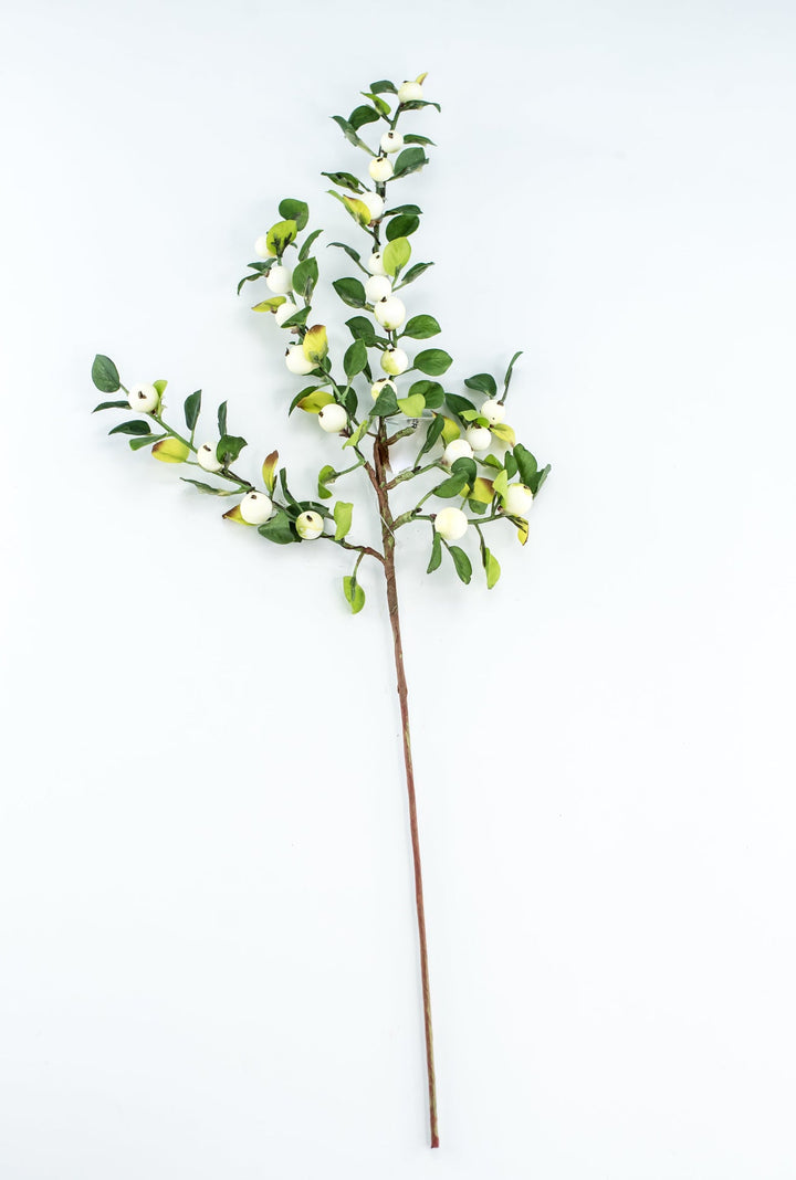 Cream berries and leaves spray - Greenery Market247013CR