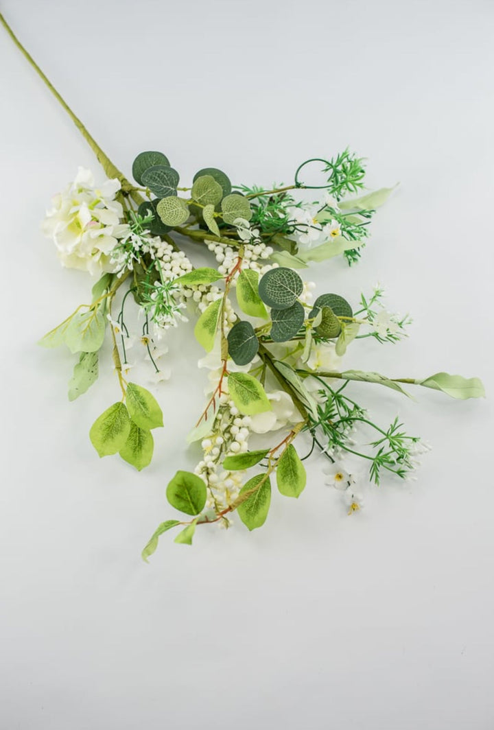 Cream Mixed berry and hydrangea spray - Greenery Marketartificial flowers62296