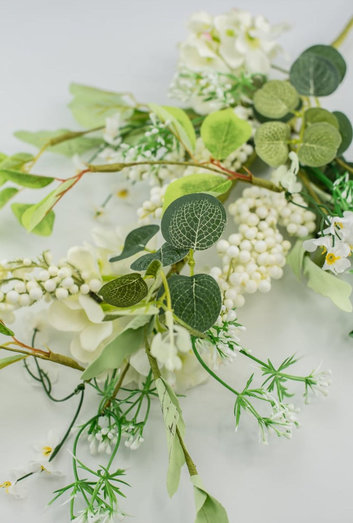 Cream Mixed berry and hydrangea spray - Greenery Marketartificial flowers62296