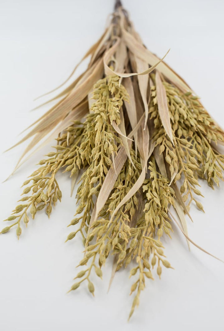 Cream mustard wheat grass bush - Greenery MarketArtificial Flora26475